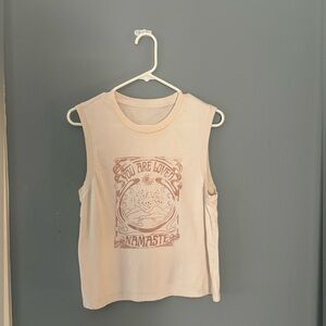 Spiritual Gangster crop tank top. Size Medium.